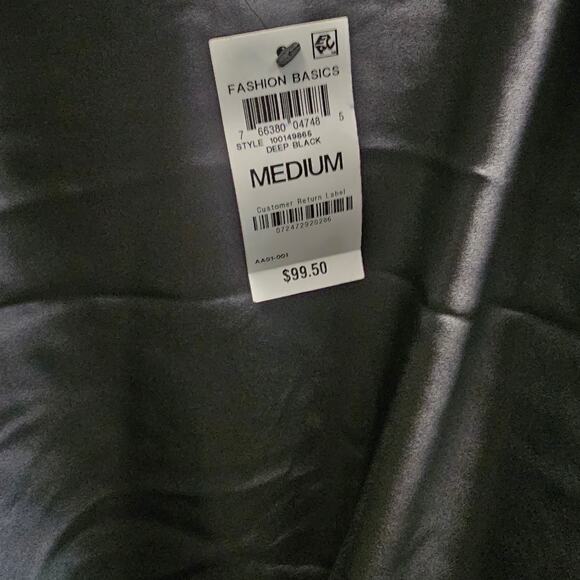 INC International Concept's Women's  Side Slit Slip Dress Medium Black NWT - Picture 2 of 2